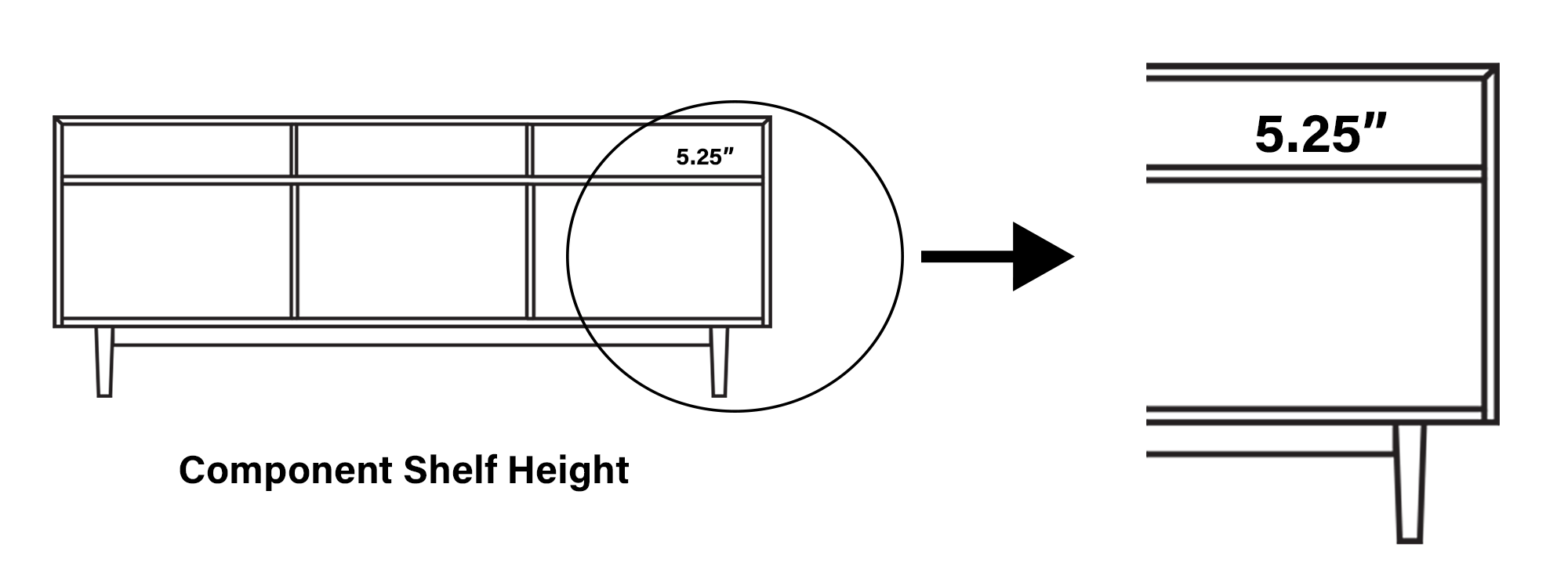 1 x 3 Component Record Storage Cabinet