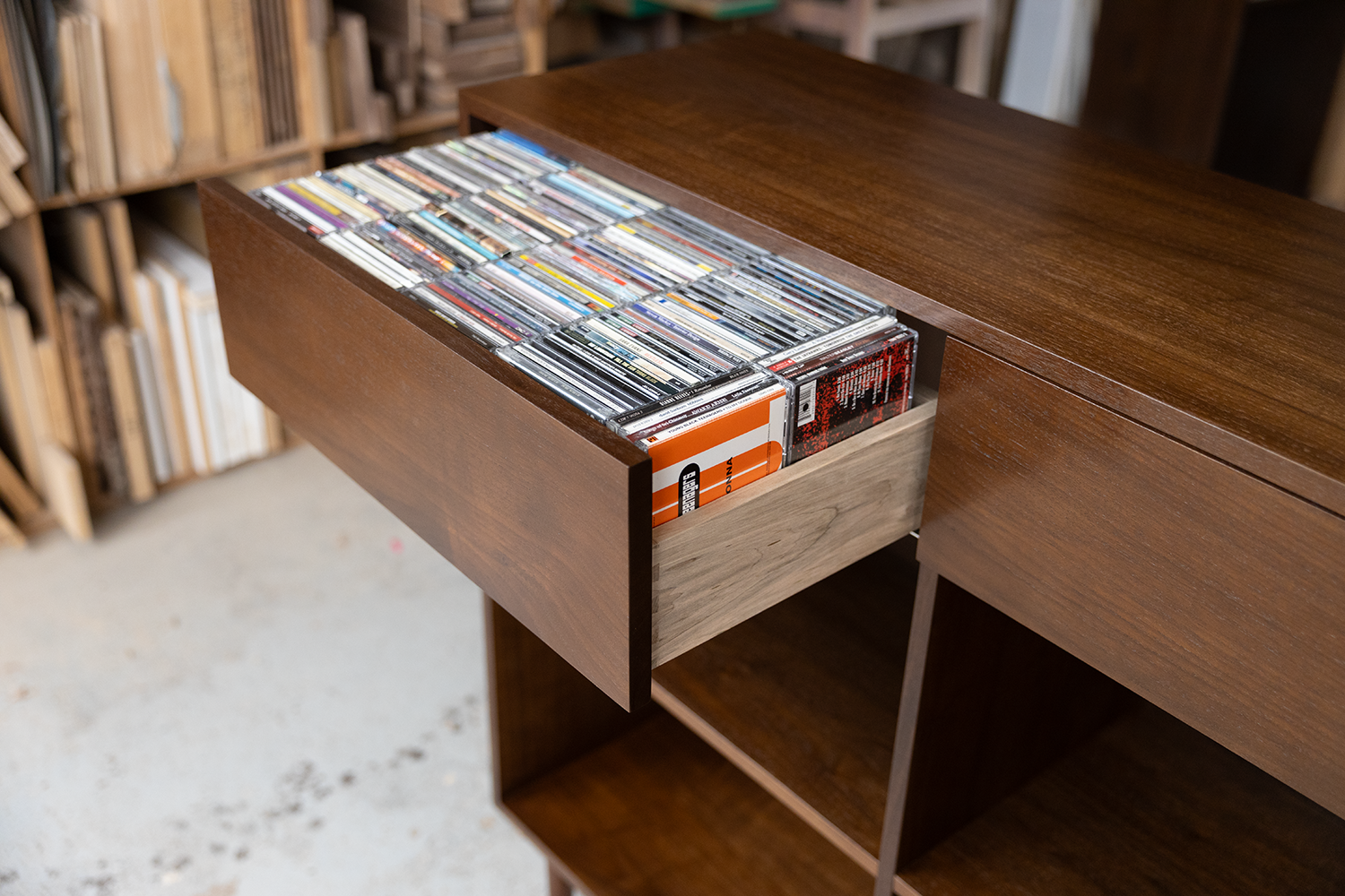 48.25" 2 x 2 CD Drawer Record Storage Cabinet - Ready to Ship