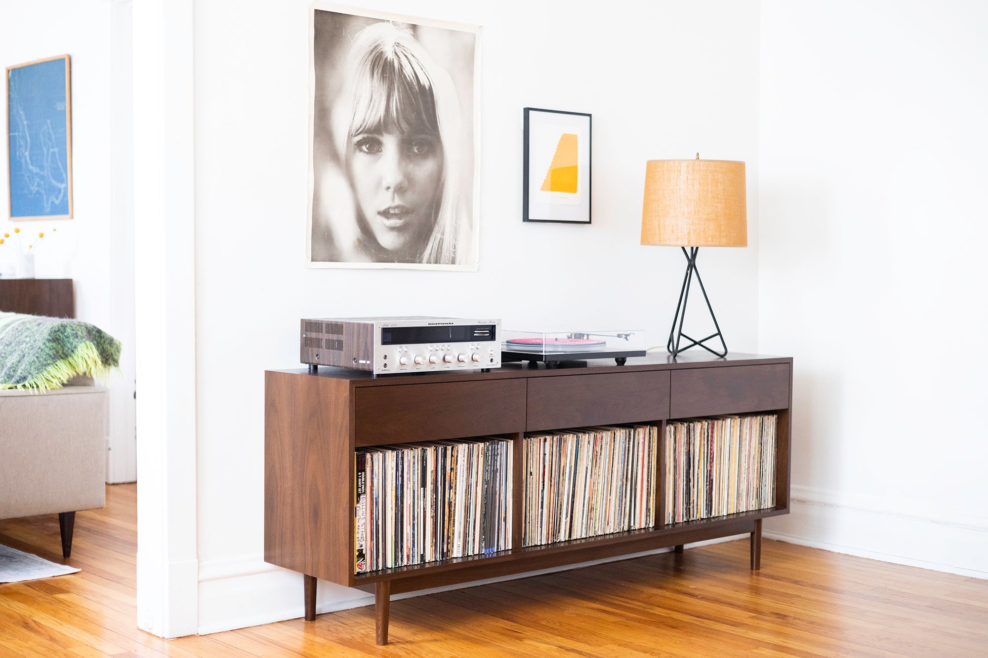 1 x 3 Drawer Record Storage Cabinet