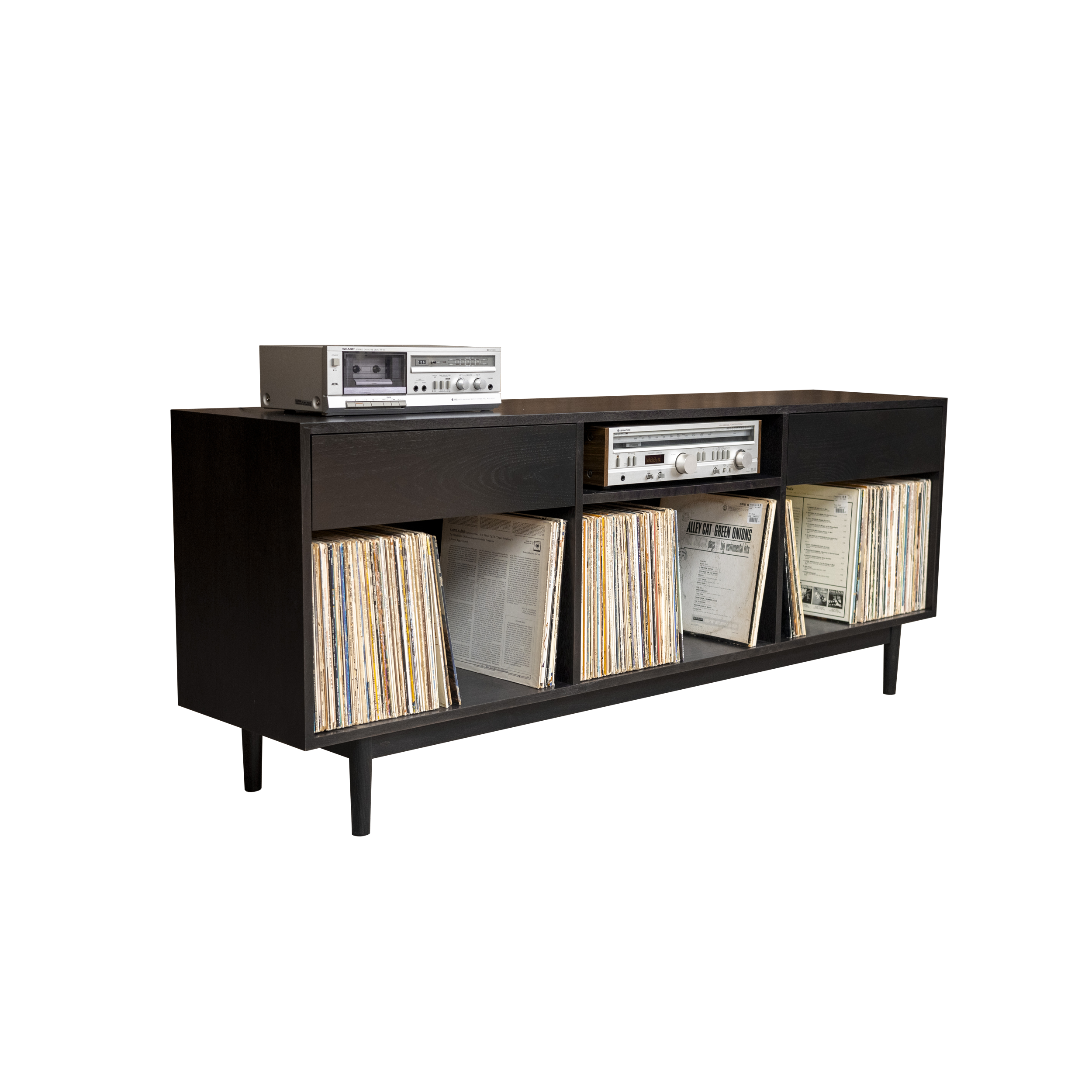 1 x 3 Combo Record Storage Cabinet