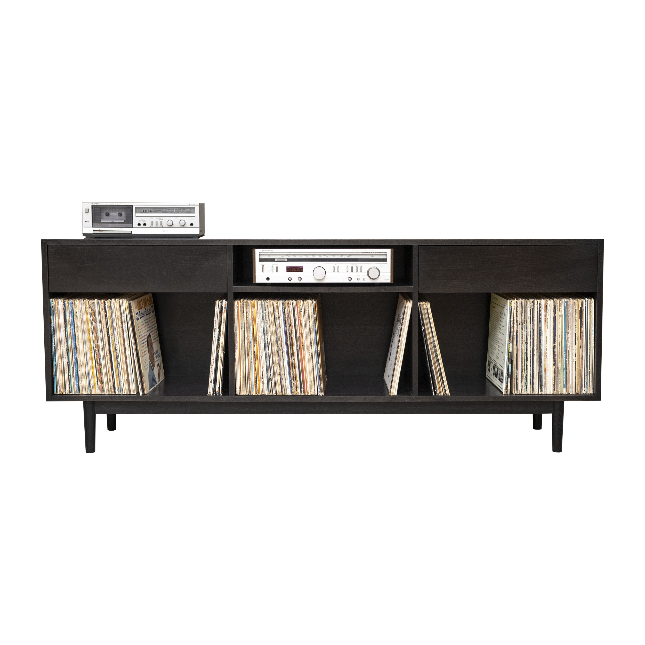 1 x 3 Combo Record Storage Cabinet