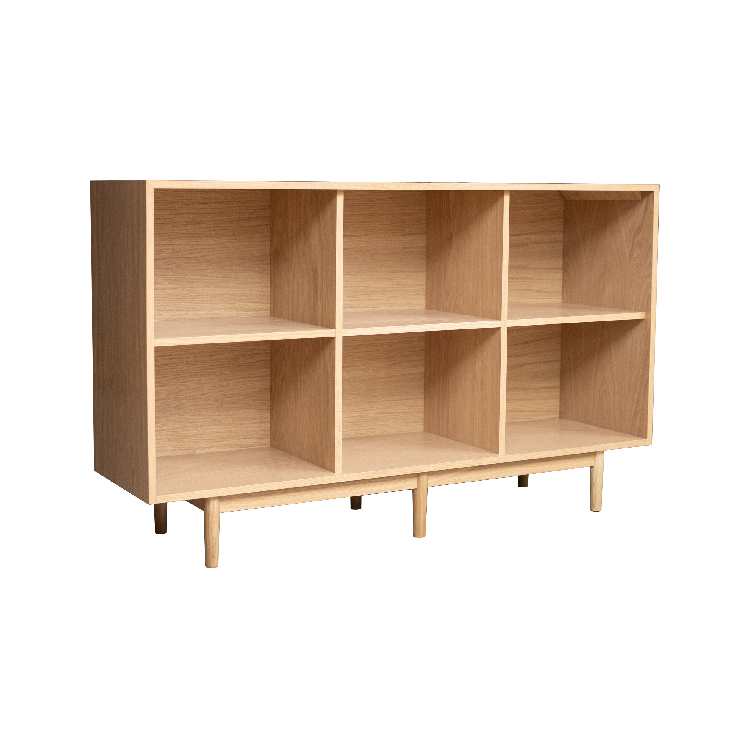60" 2 x 3 Record Storage Cabinet in White Oak - Ready to Ship