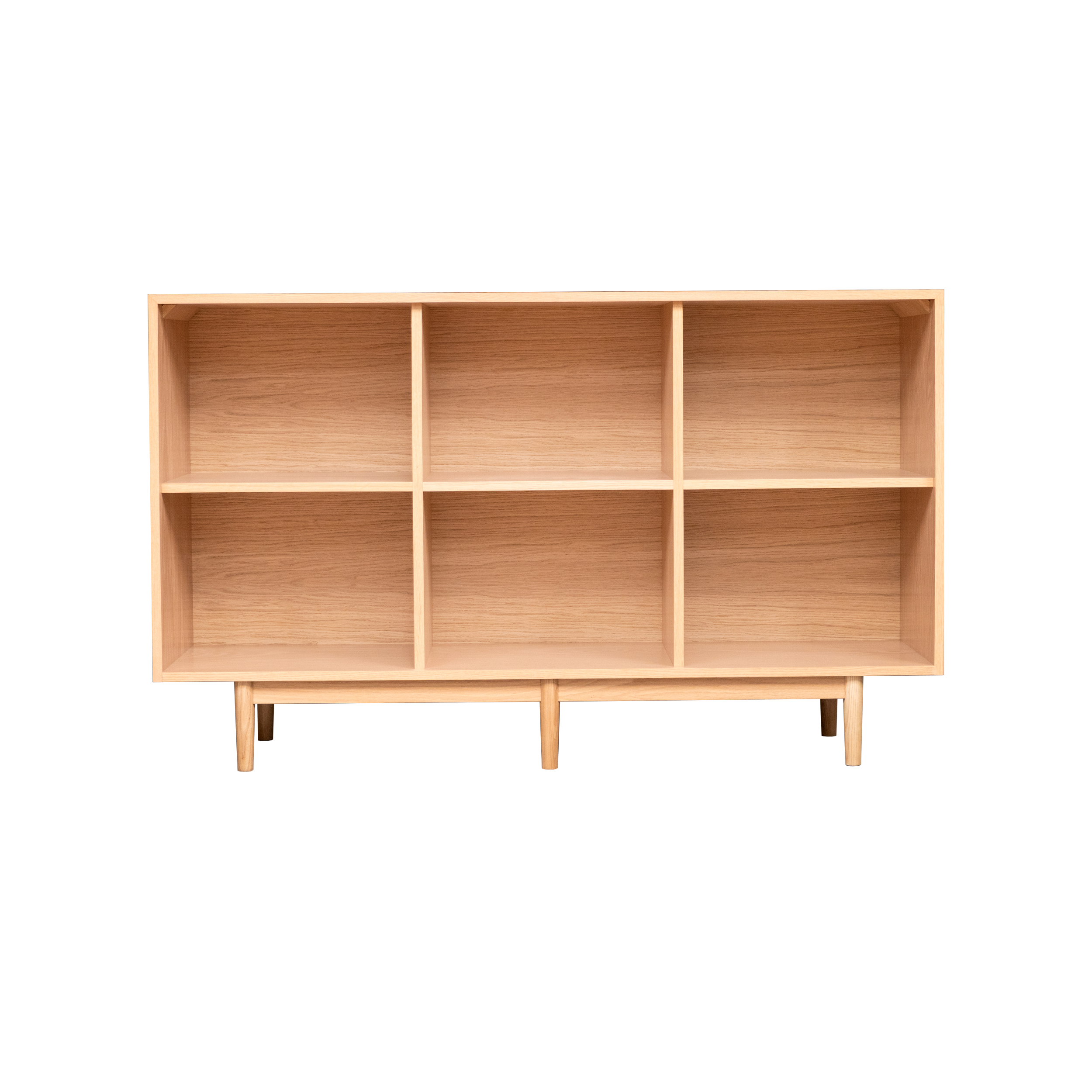 60" 2 x 3 Record Storage Cabinet in White Oak - Ready to Ship