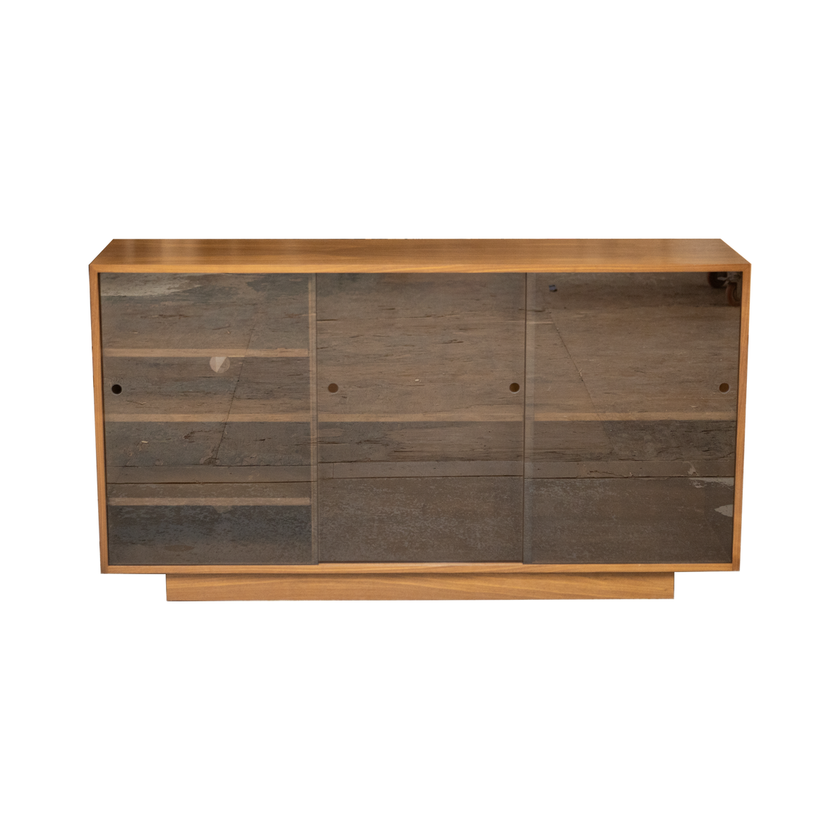 B-STOCK 60" 2 x 3 Record Storage Cabinet with Audio Component Section- Ready to Ship
