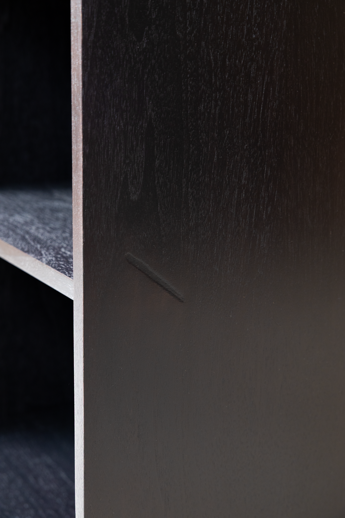 B-STOCK 48.25" 2 x 2 Record Storage Cabinet in Ebonized - Ready to Ship