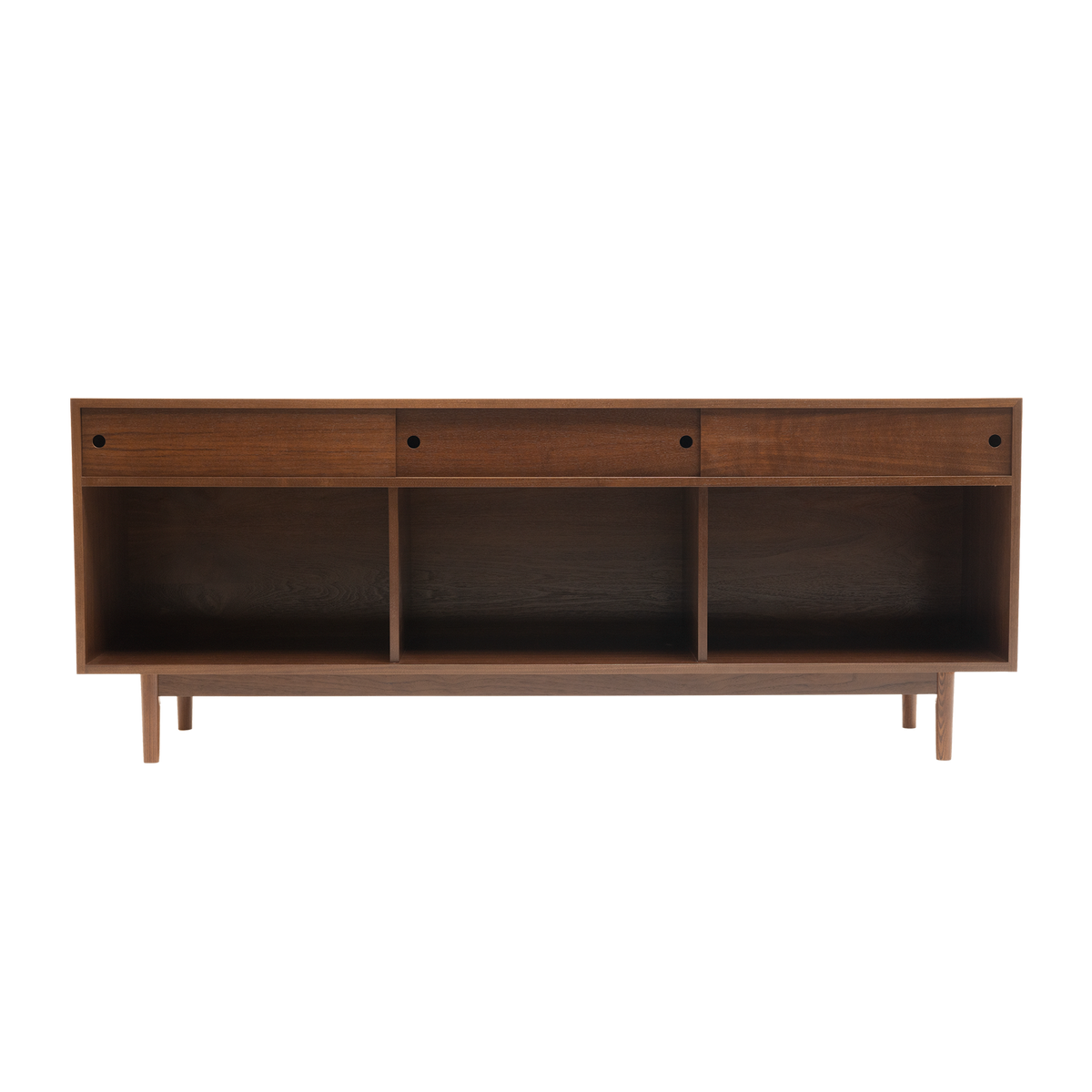 1 x 3 Component Record Storage Cabinet - Sleek Audio Gear Storage ...