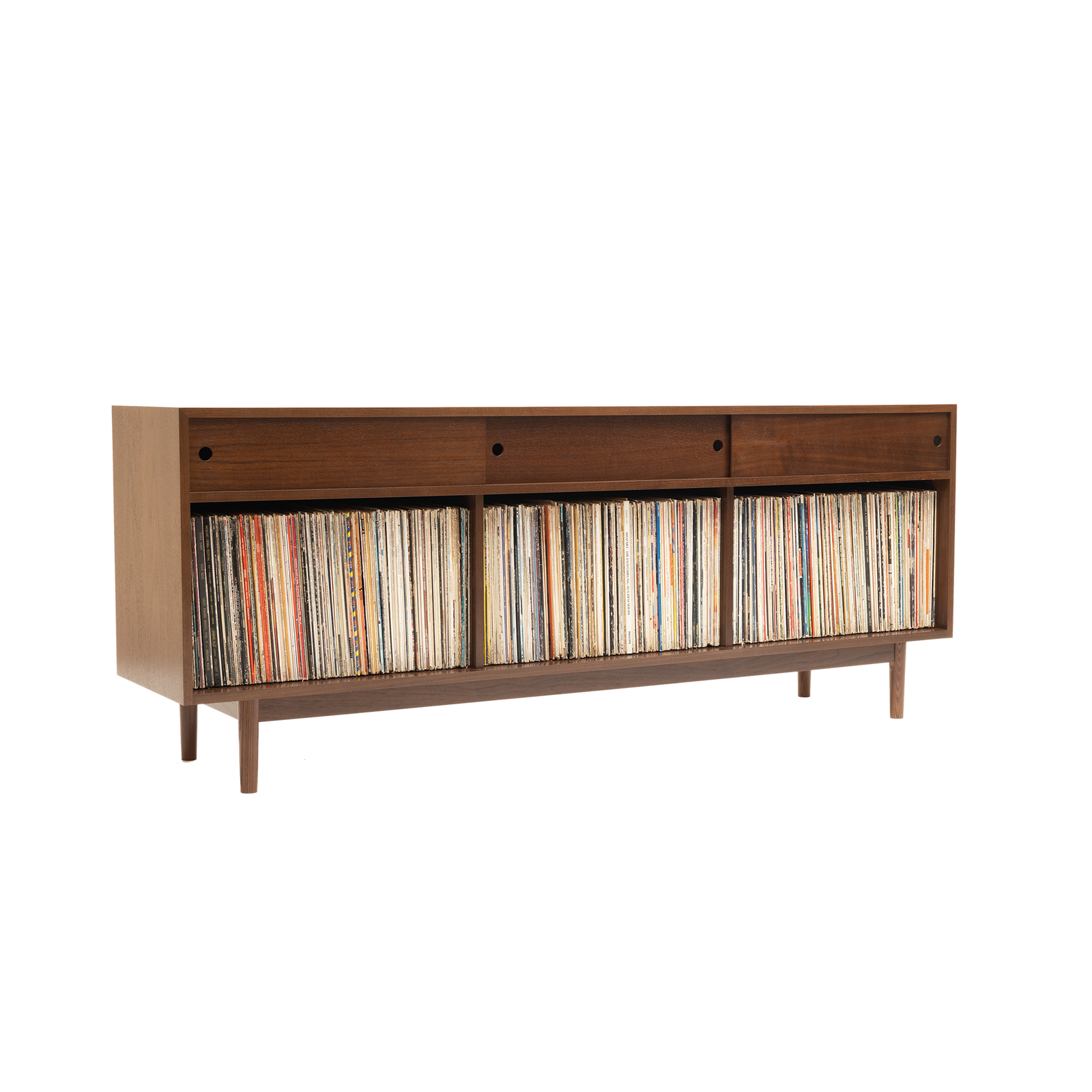 1 x 3 Component Record Storage Sleek Audio Gear Storage