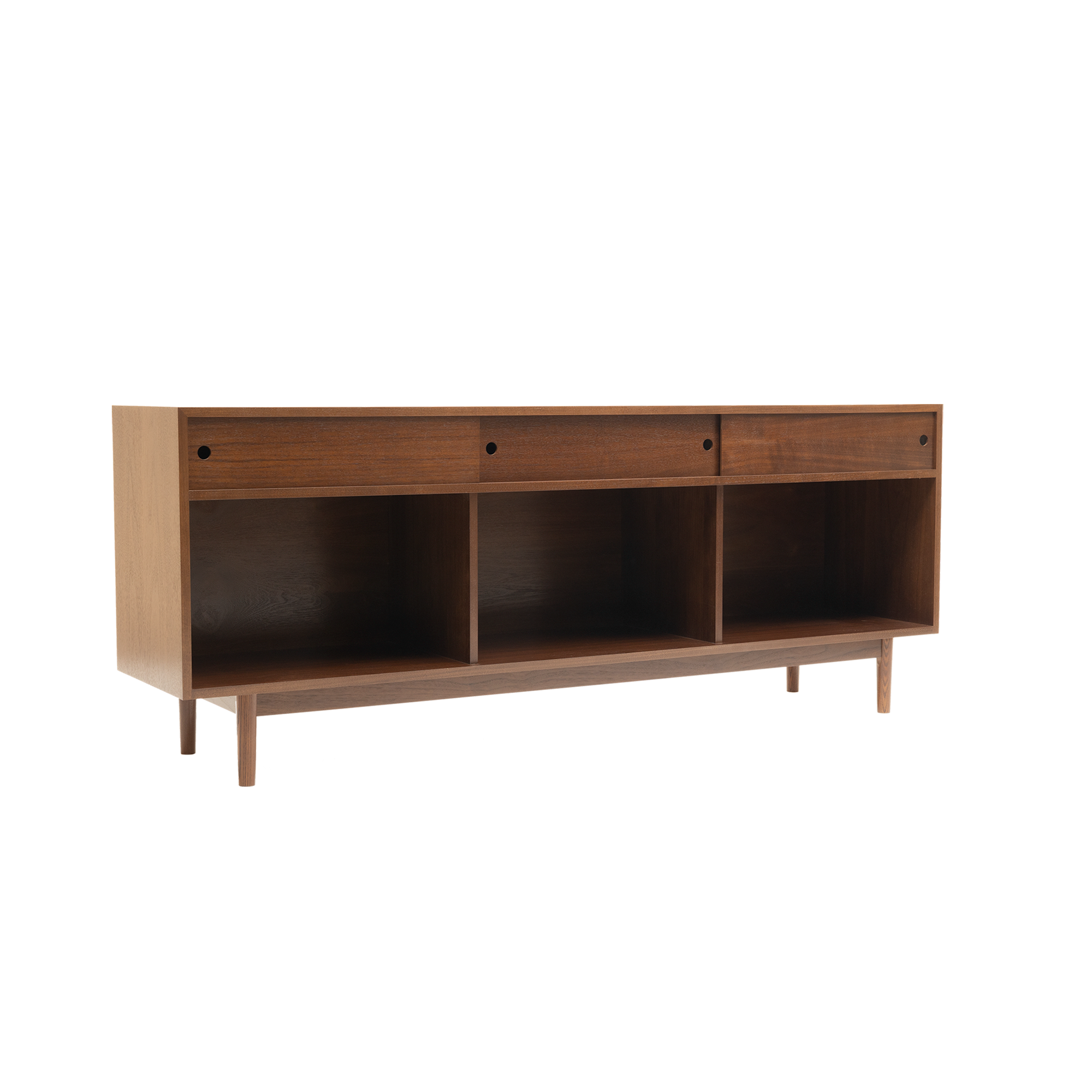 1 x 3 Component Record Storage Sleek Audio Gear Storage