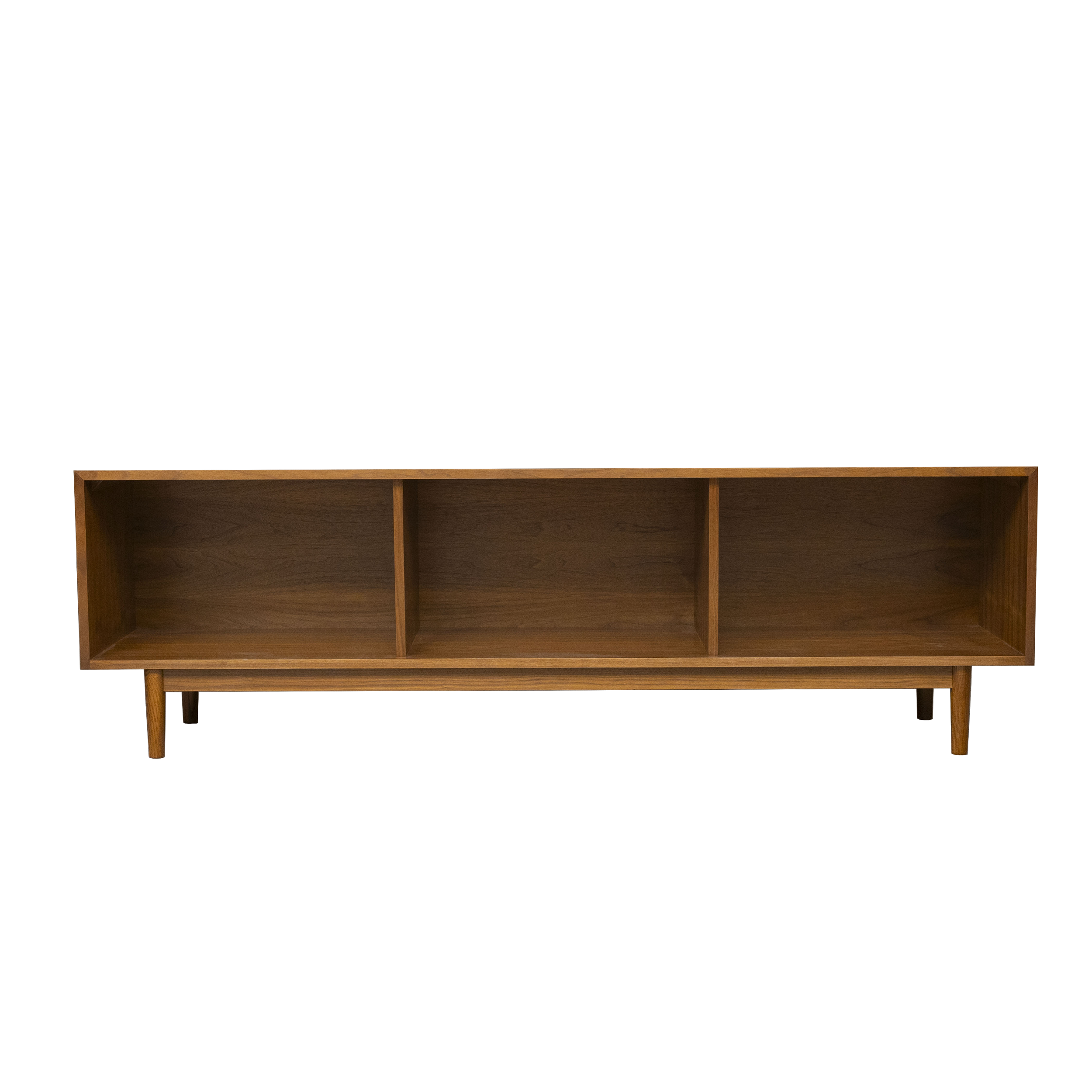 72" 1 x 3 (25" H) Record Storage Cabinet in Medium Brown - Ready to Ship