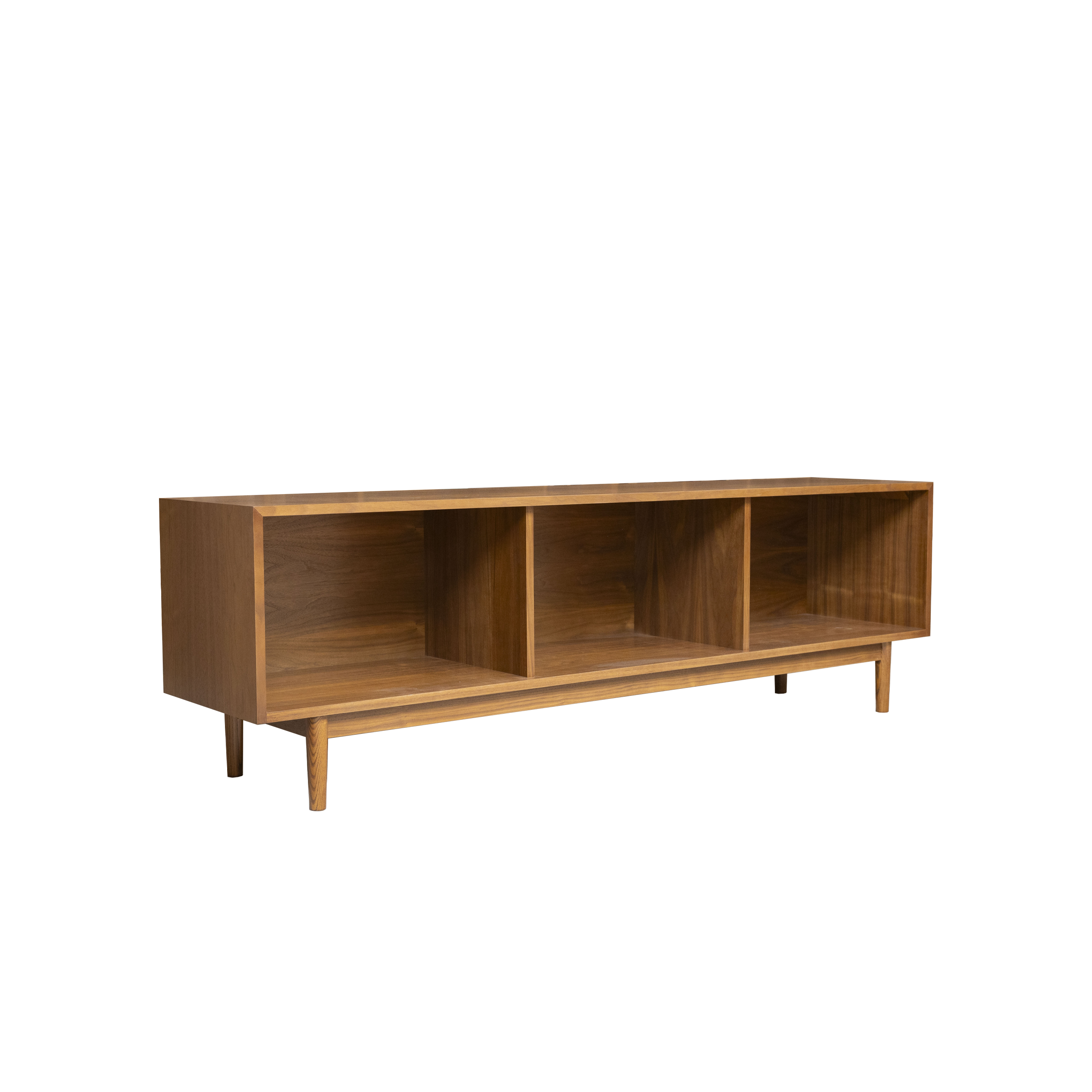 72" 1 x 3 (25" H) Record Storage Cabinet in Medium Brown - Ready to Ship