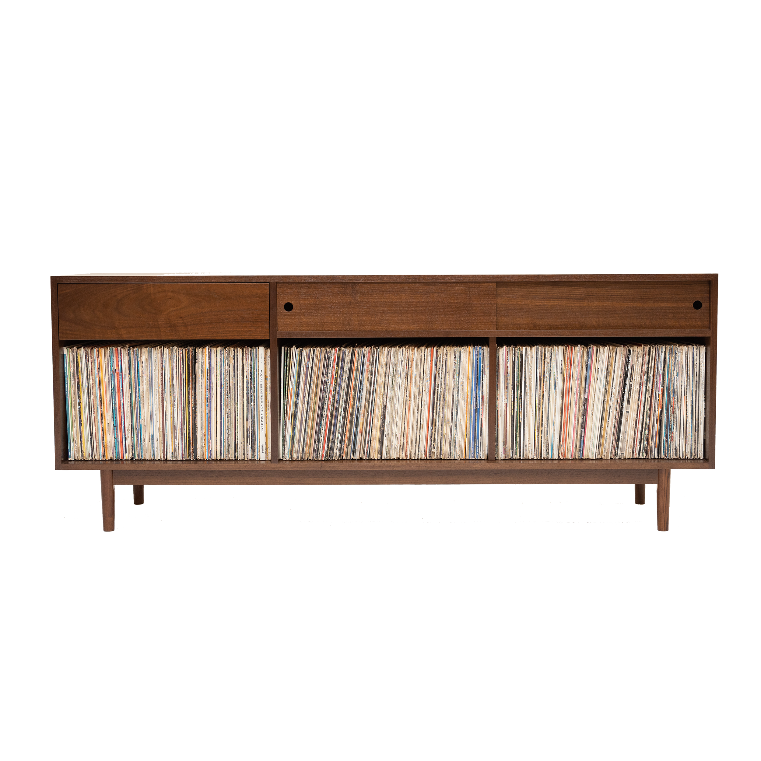 1 x 3 Combo Record Storage Cabinet