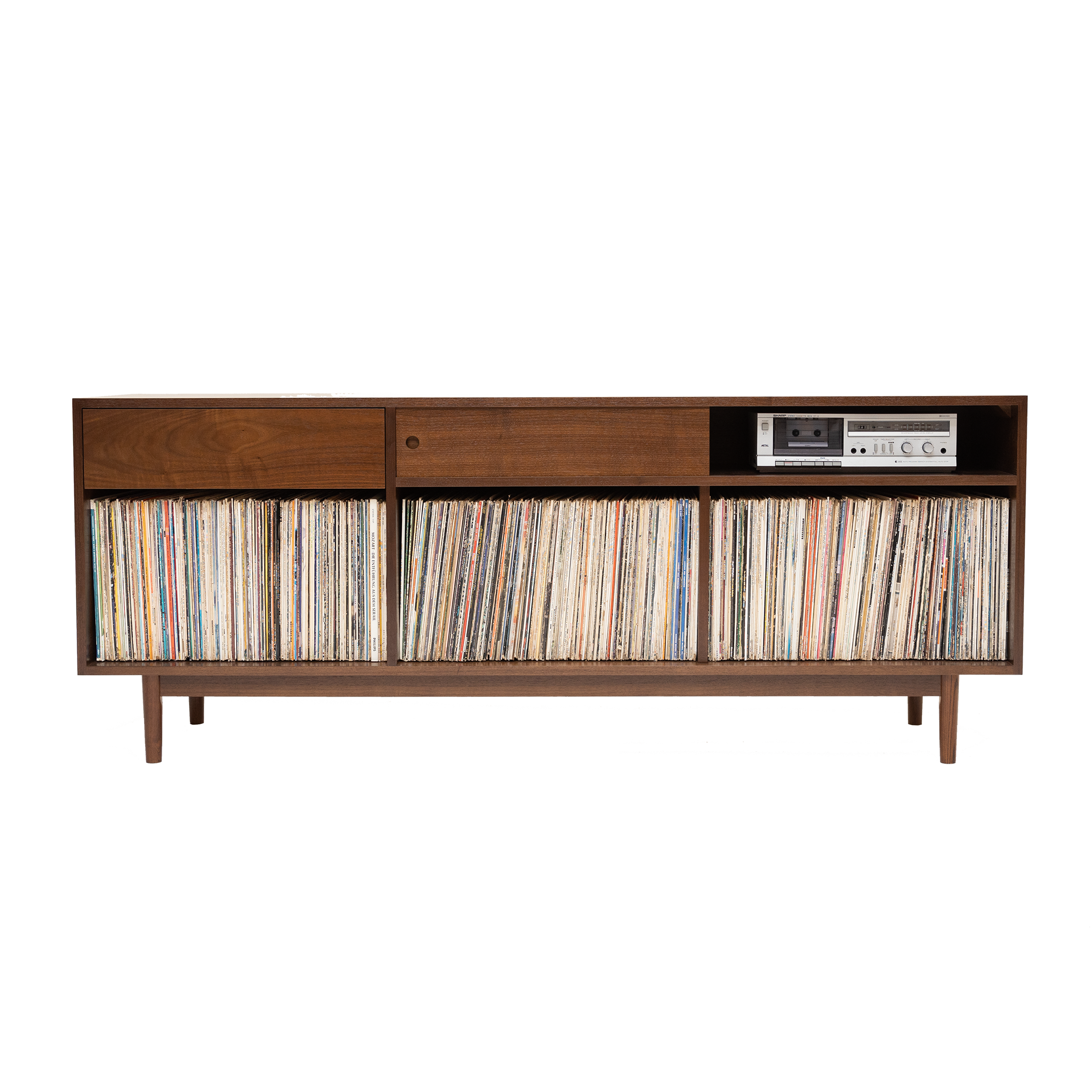 1 x 3 Combo Record Storage Cabinet